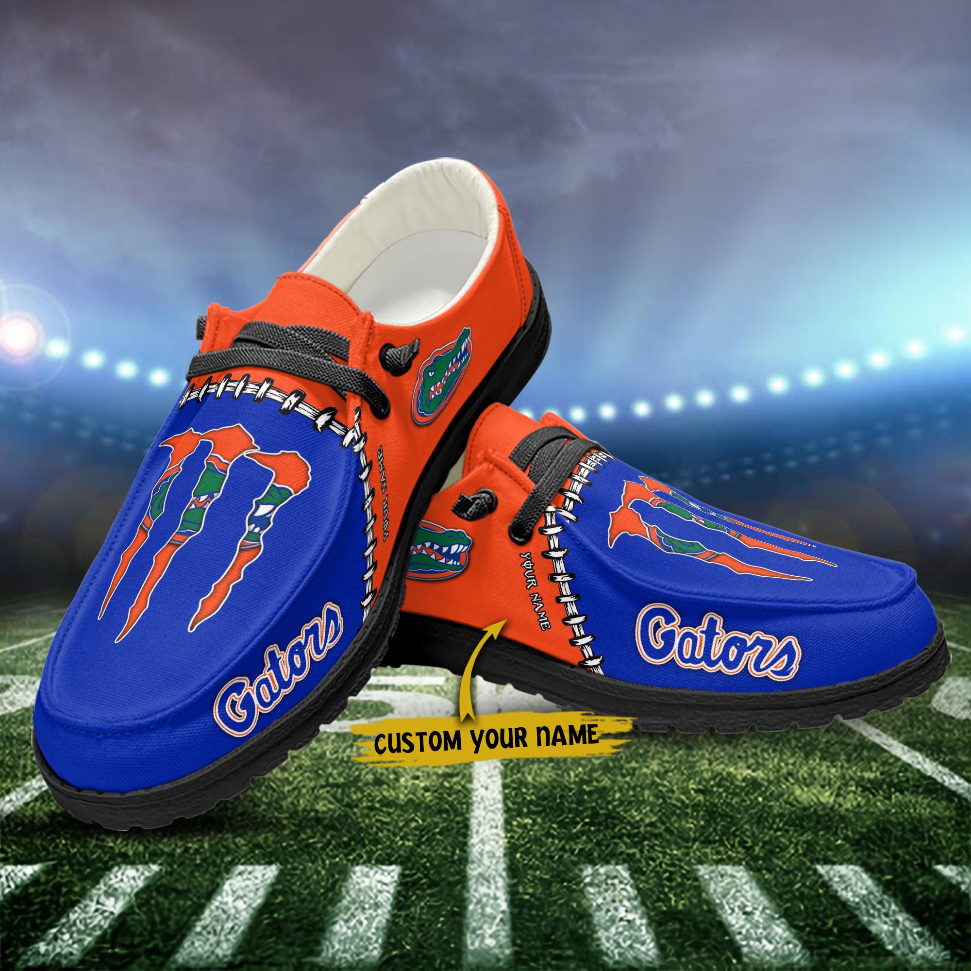 Personalisierte H-D-Sportschuhe der Florida Gators – individuelles Namensdesign
