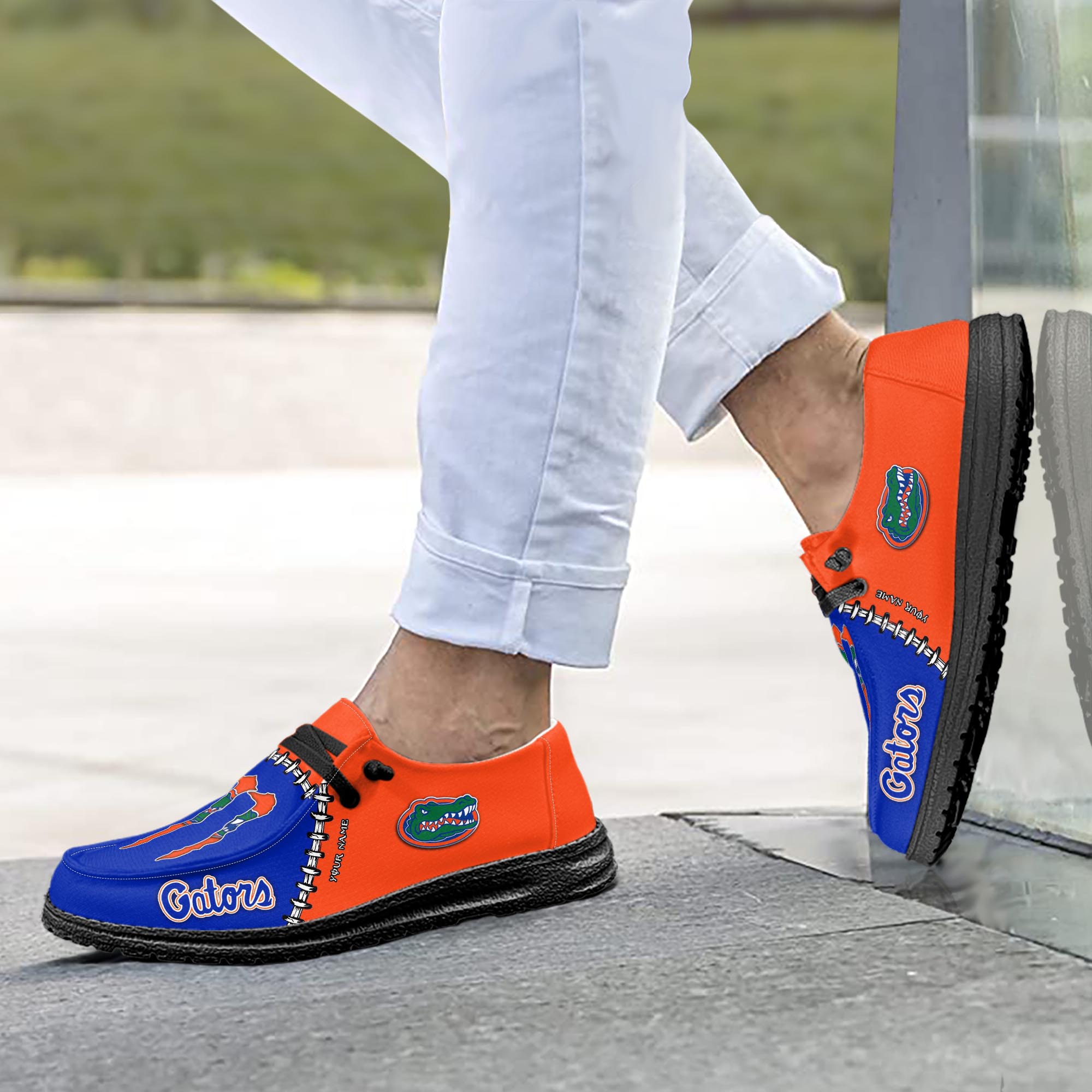 Personalisierte H-D-Sportschuhe der Florida Gators – individuelles Namensdesign