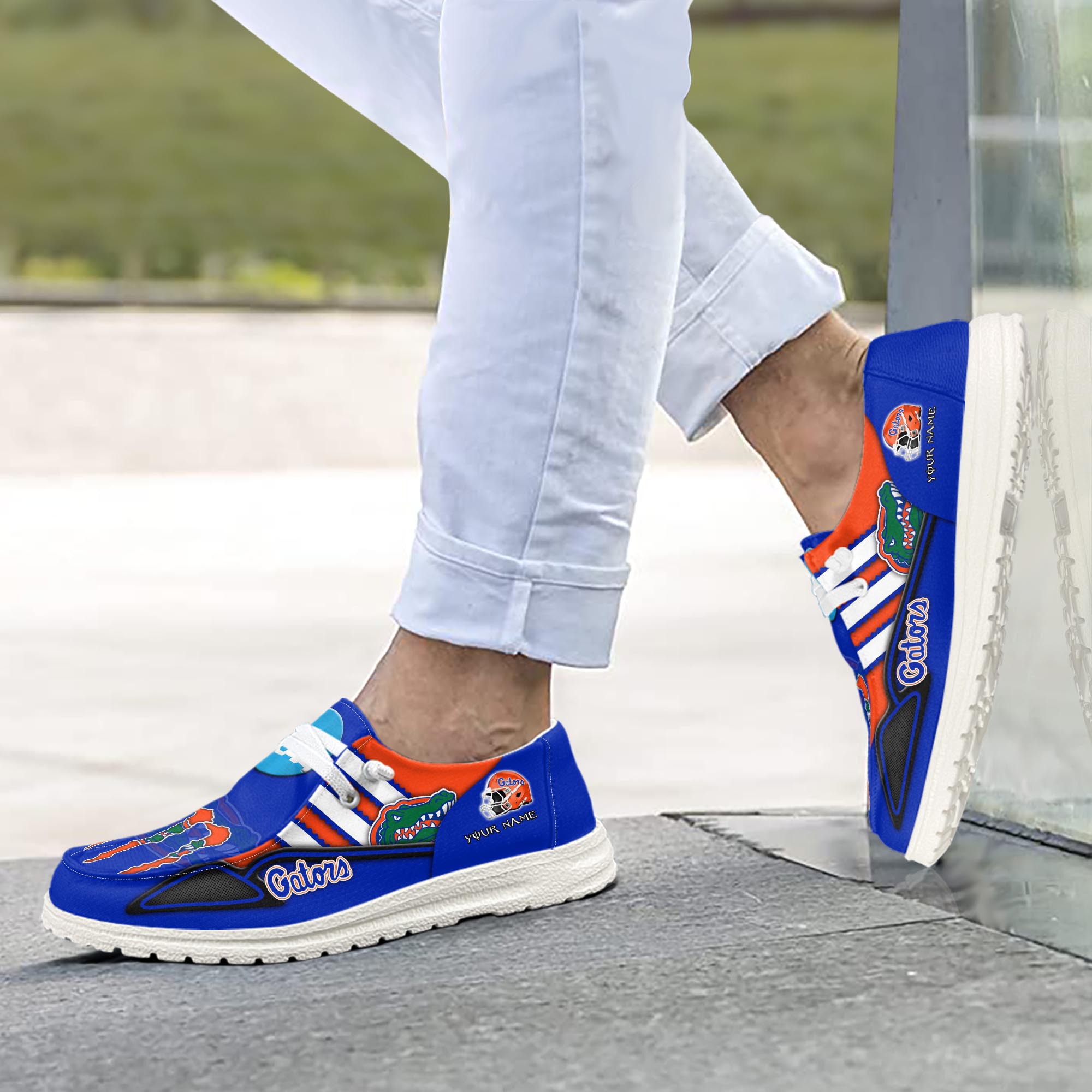 Personalisierte H-D-Sportschuhe der Florida Gators – individuelles Namensdesign