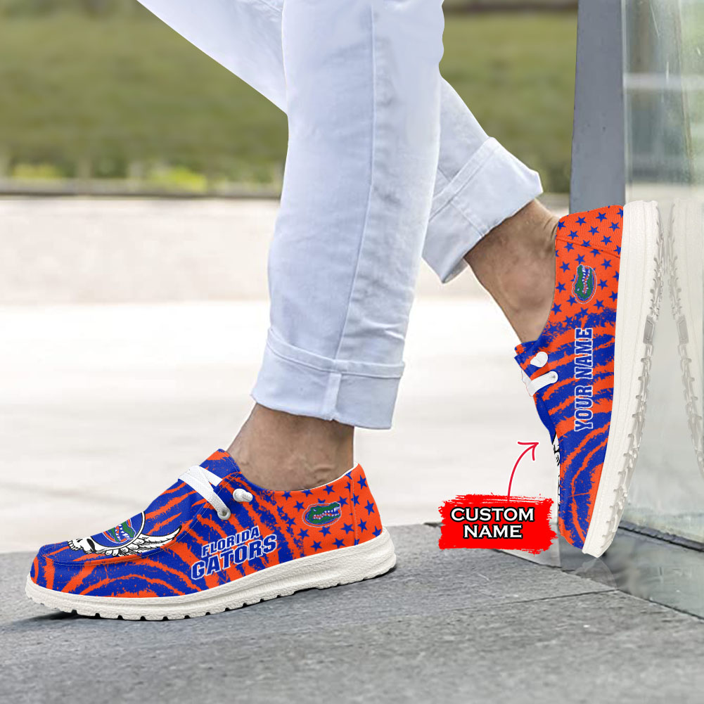Personalisierte H-D-Sportschuhe der Florida Gators – individuelles Namensdesign