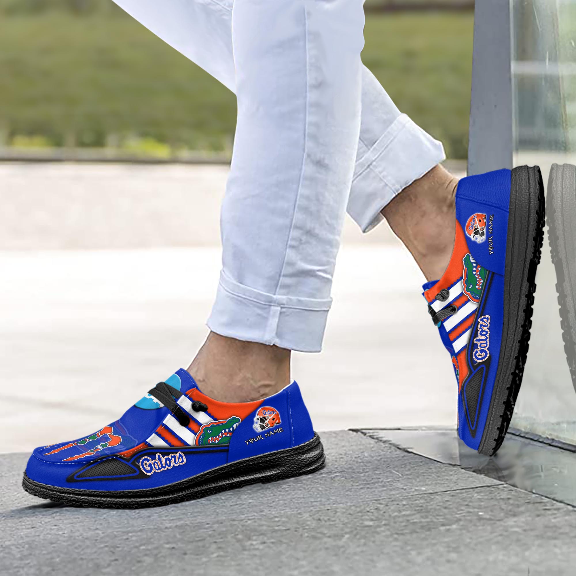 Personalisierte H-D-Sportschuhe der Florida Gators – individuelles Namensdesign