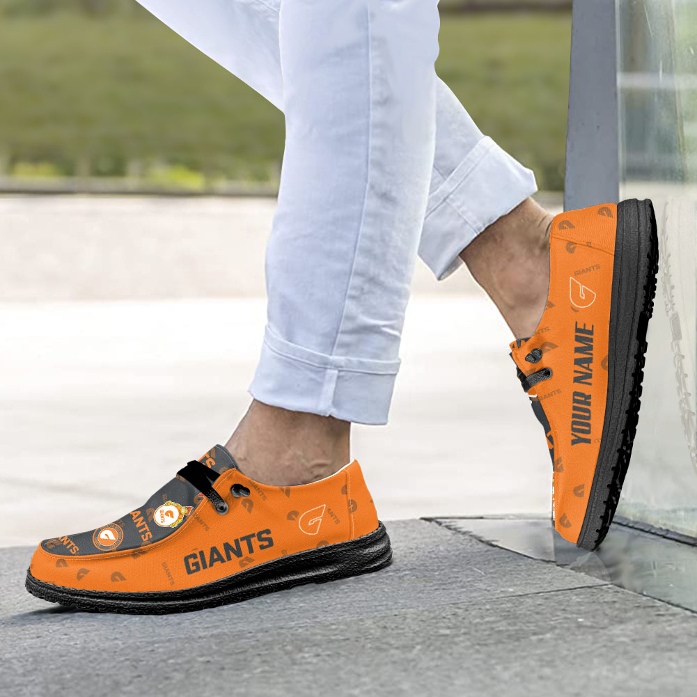 Personalisierte H-D-Sportschuhe der Greater Western Sydney Giants – individuelles Namensdesign