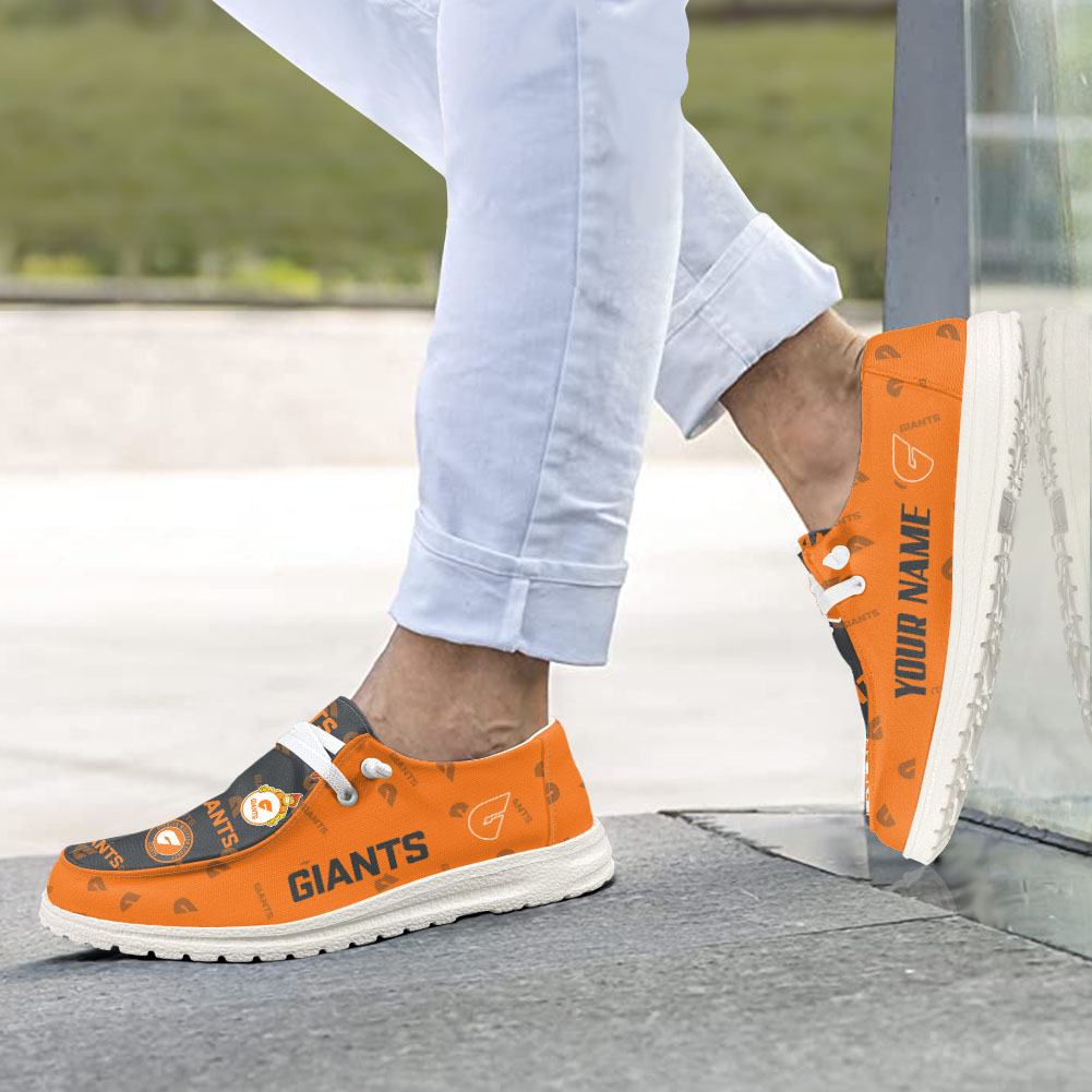 Personalisierte H-D-Sportschuhe der Greater Western Sydney Giants – individuelles Namensdesign
