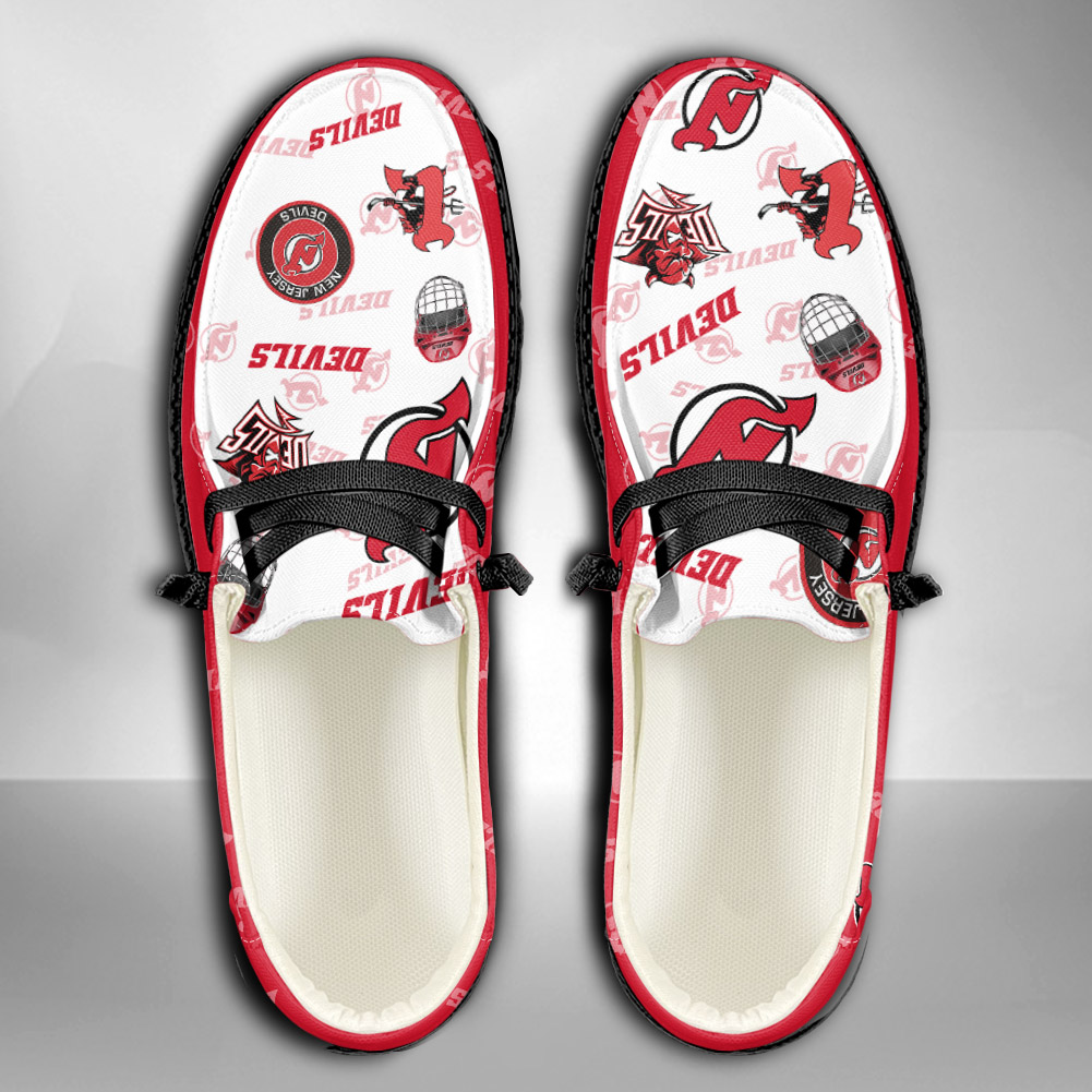 Personalisierte H-D-Sportschuhe der New Jersey Devils – individuelles Namensdesign