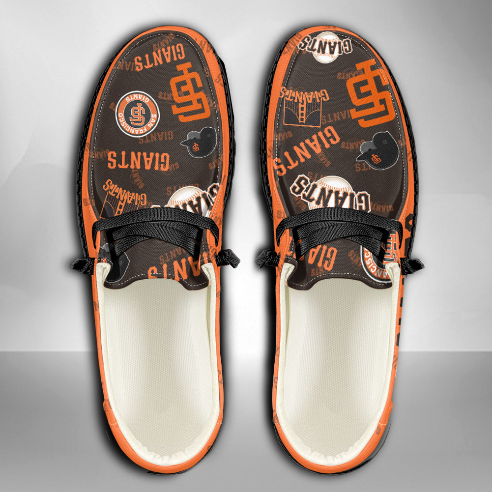 Personalisierte H-D-Sportschuhe der San Francisco Giants – individuelles Namensdesign