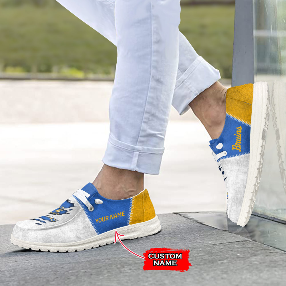 Personalisierte H-D-Sportschuhe der UCLA Bruins – individuelles Namensdesign