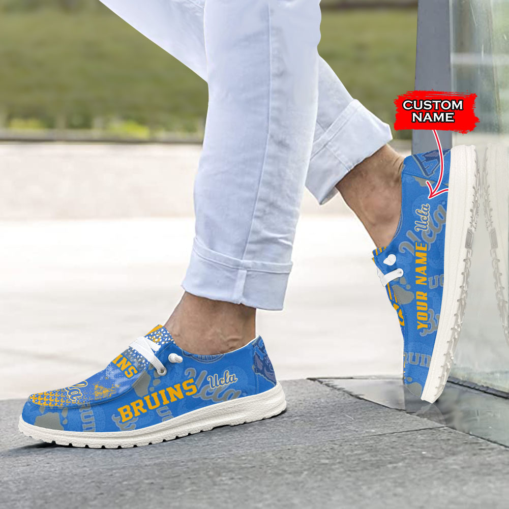 Personalisierte H-D-Sportschuhe der UCLA Bruins – individuelles Namensdesign