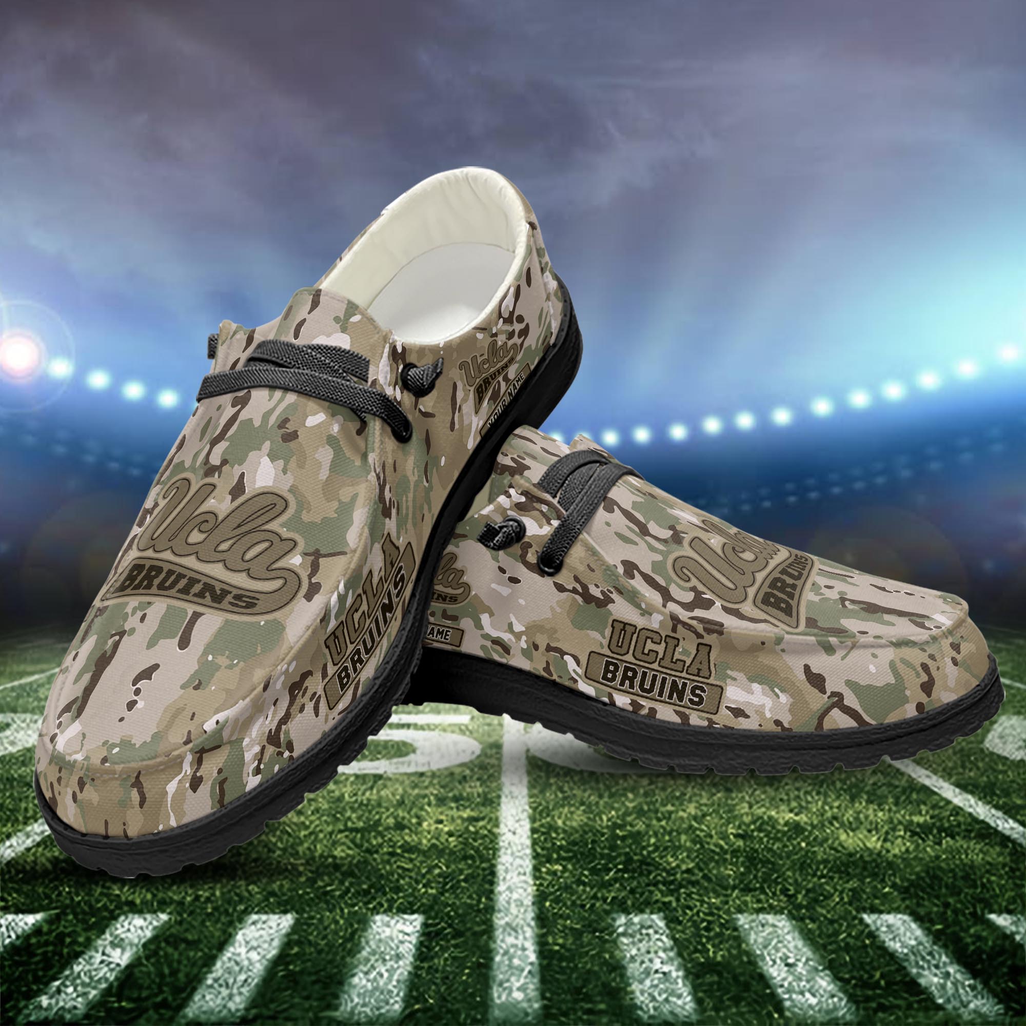 Personalisierte H-D-Sportschuhe der UCLA Bruins – individuelles Namensdesign