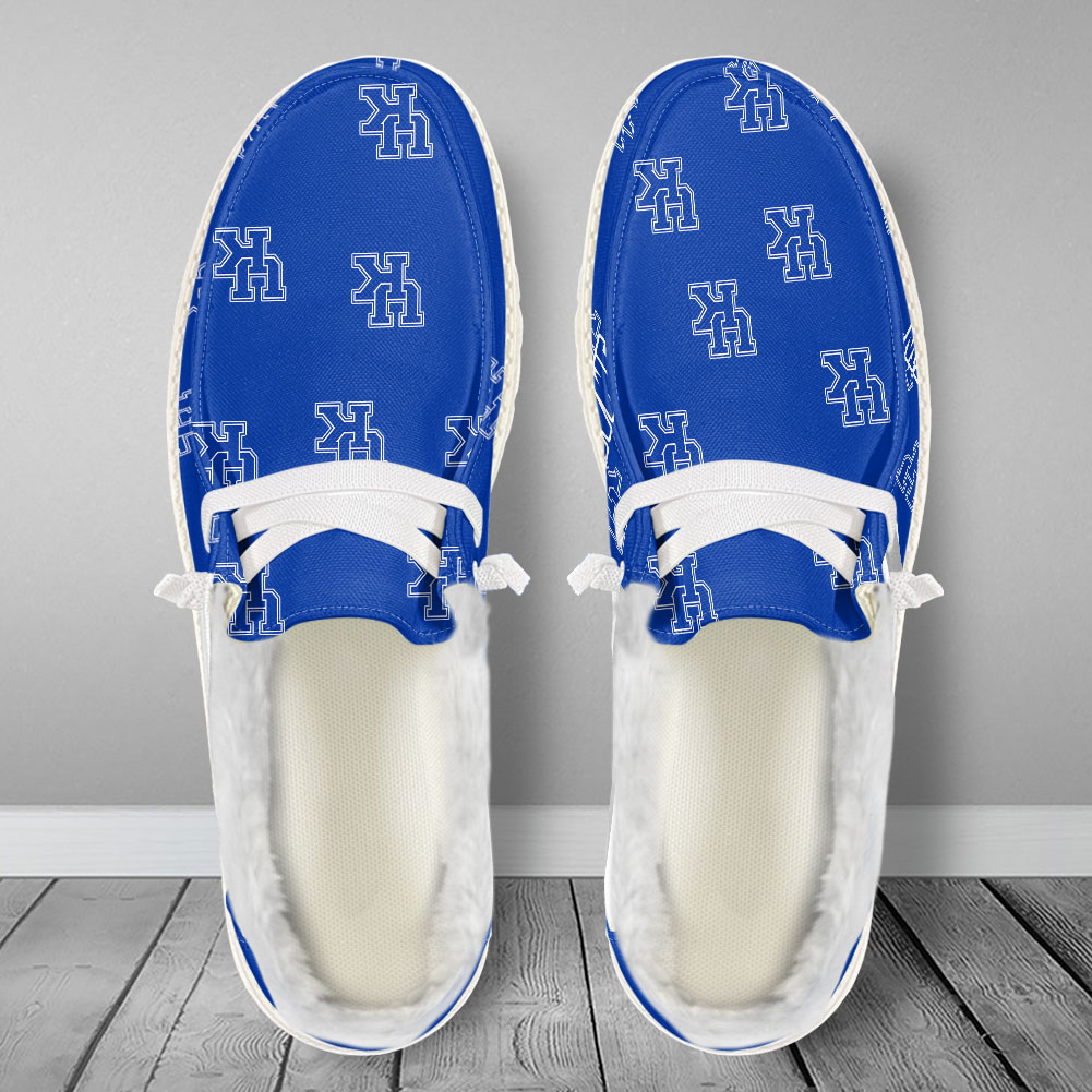 Personalisierte Hey Dude-Sportschuhe der Kentucky Wildcats – individuelles Namensdesign, perfektes Geschenk für Fans
