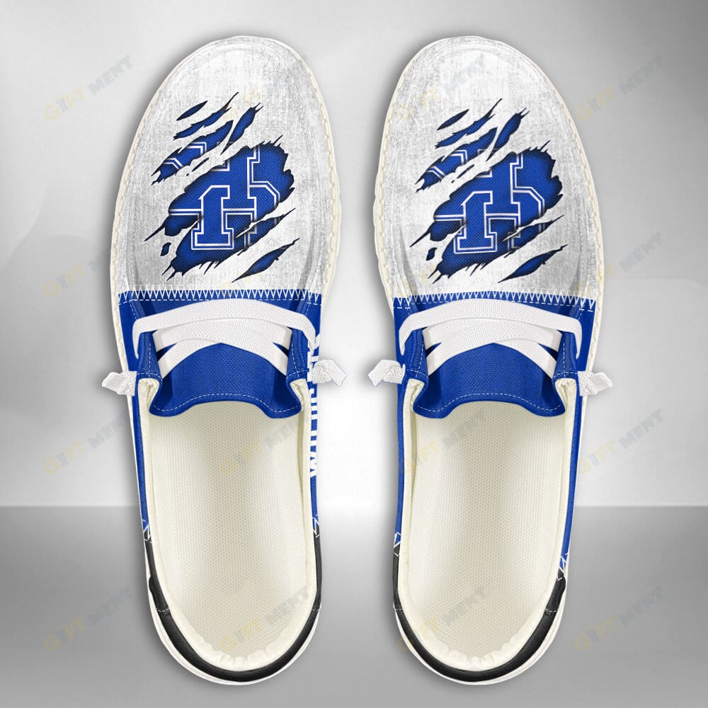 Personalisierte Hey Dude-Sportschuhe der Kentucky Wildcats – individuelles Namensdesign, perfektes Geschenk für Fans