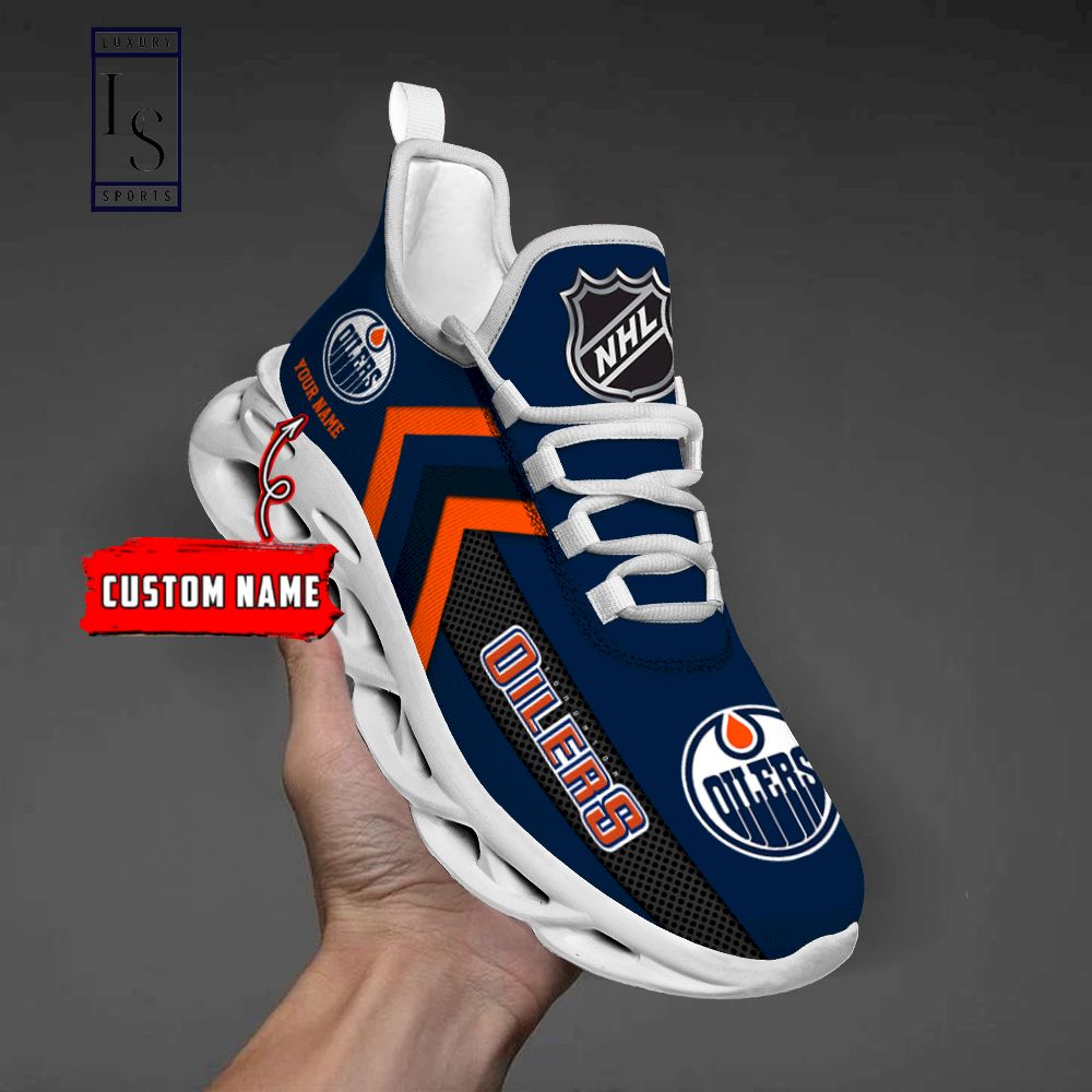 Personalisierte Max-Schuhe der Edmonton Oilers NHL