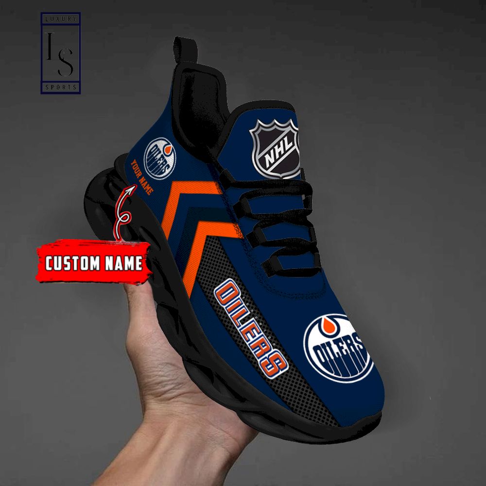 Personalisierte Max-Schuhe der Edmonton Oilers NHL
