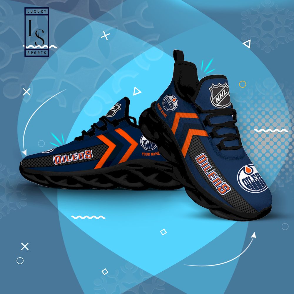 Personalisierte Max-Schuhe der Edmonton Oilers NHL
