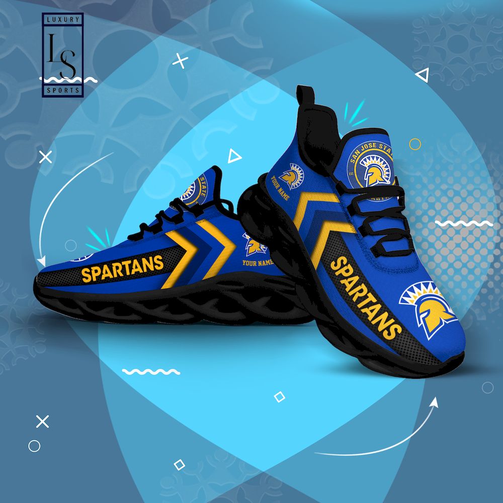 Personalisierte Max-Schuhe der San Jose State Spartans