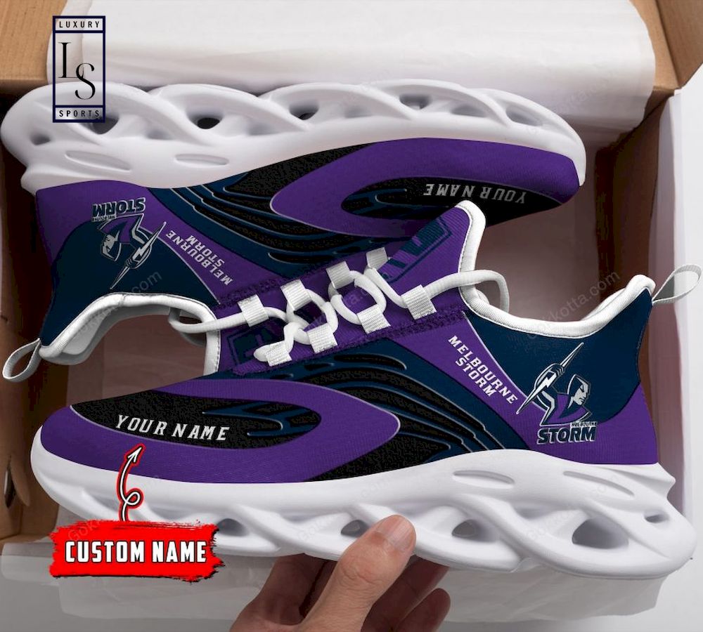 Personalisierte Max-Schuhe von Melbourne Storm NRL
