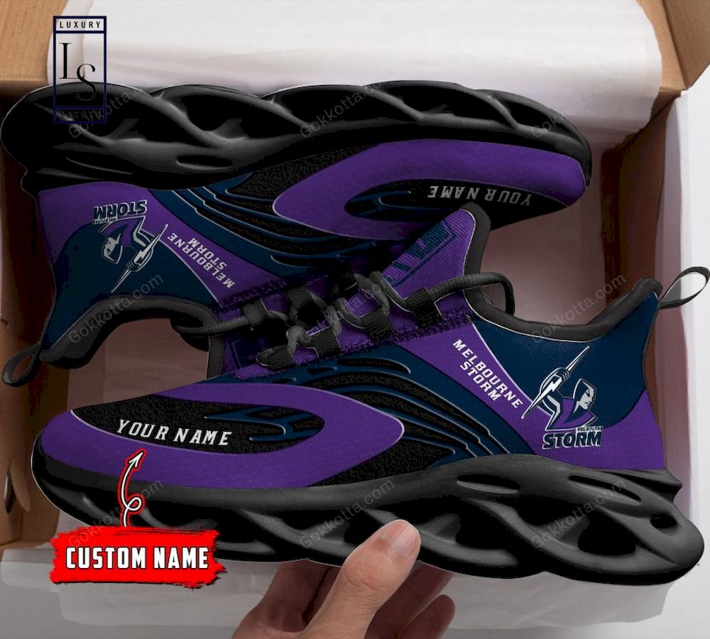 Personalisierte Max-Schuhe von Melbourne Storm NRL