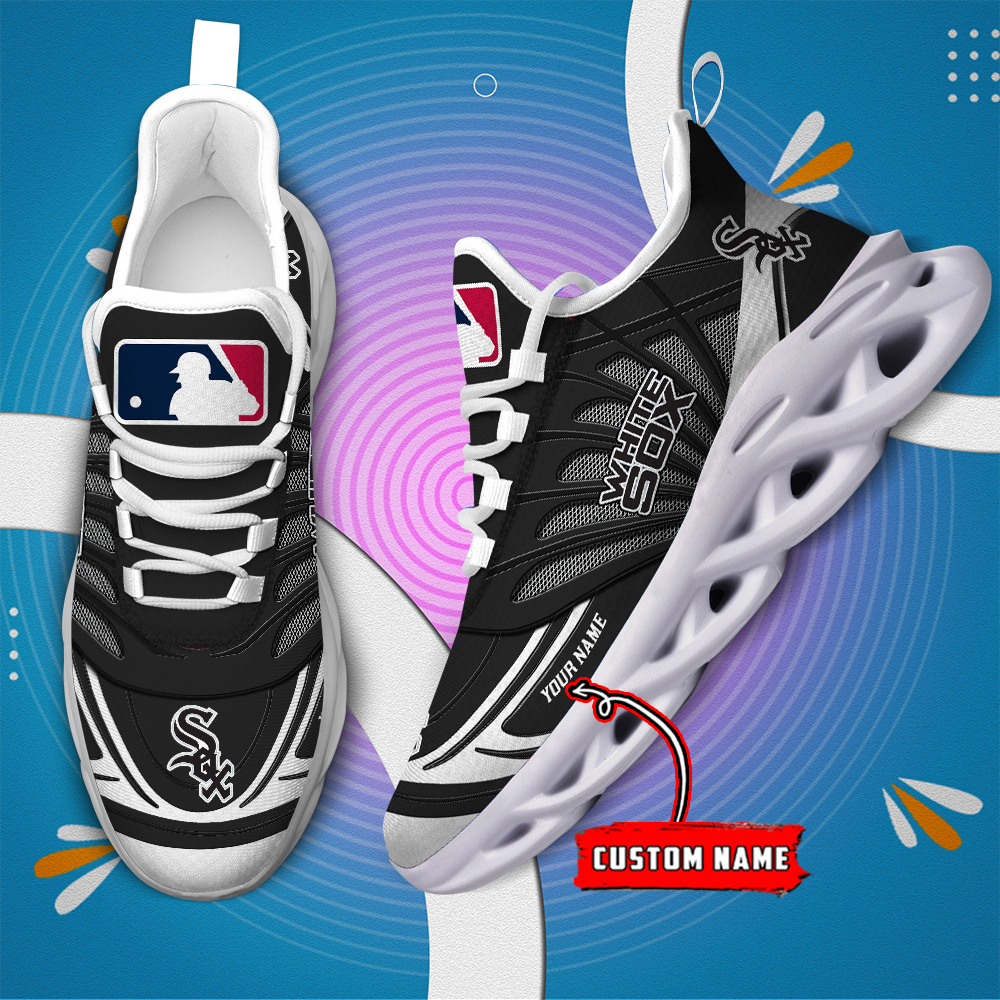 Personalisierter Name Chicago White Sox Max Shoes DS005