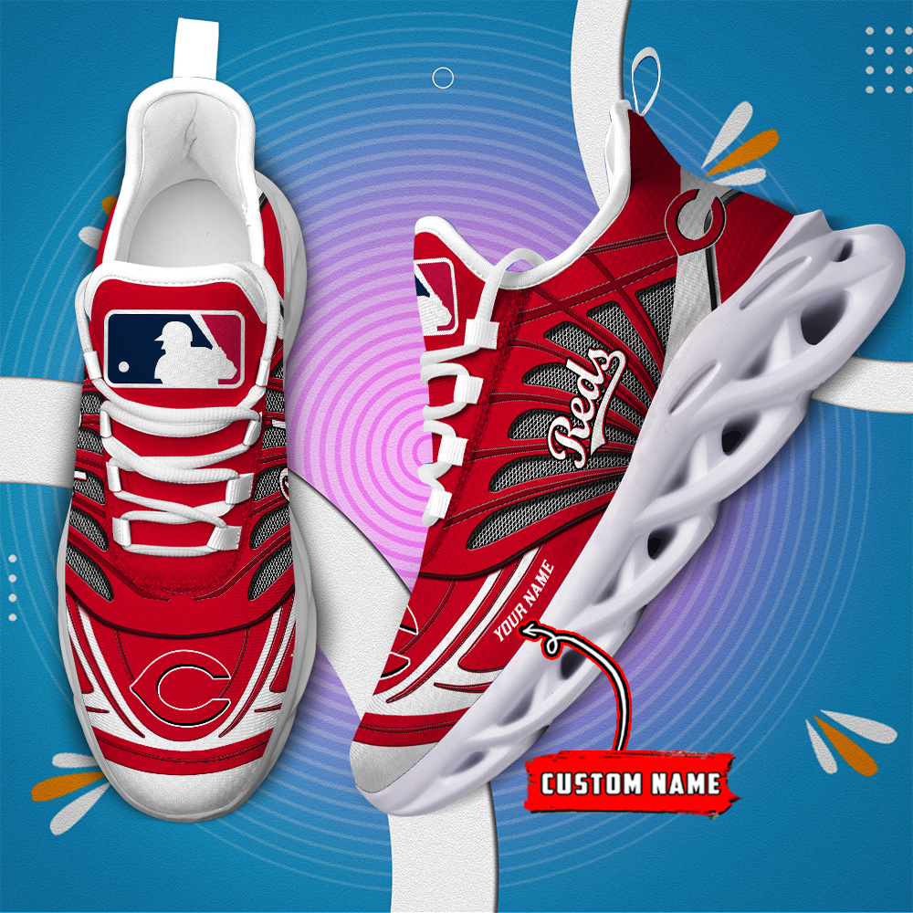 Personalisierter Name Cincinnati Reds Max Shoes DS005