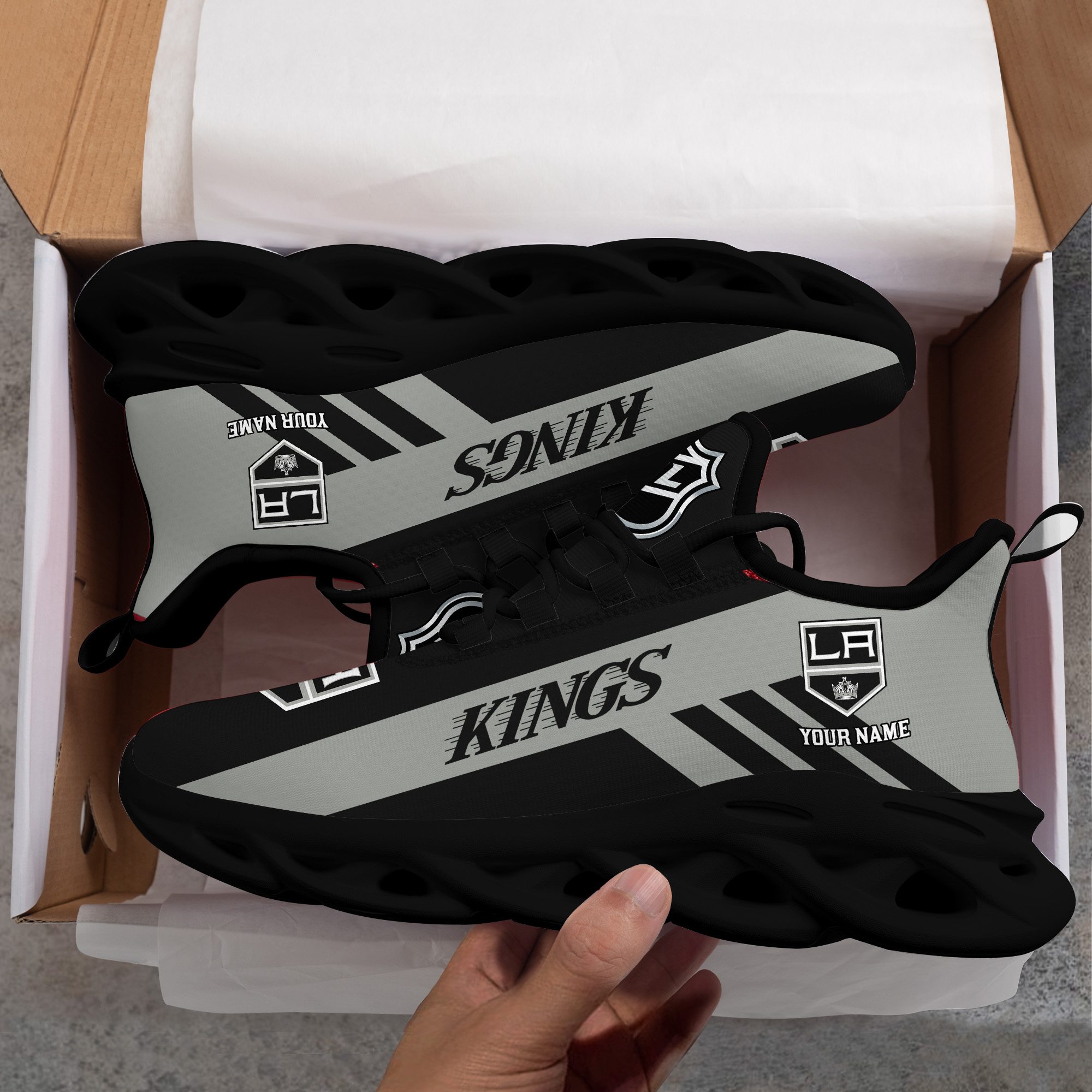Personalisierter Name der Los Angeles Kings Max Shoes DS004