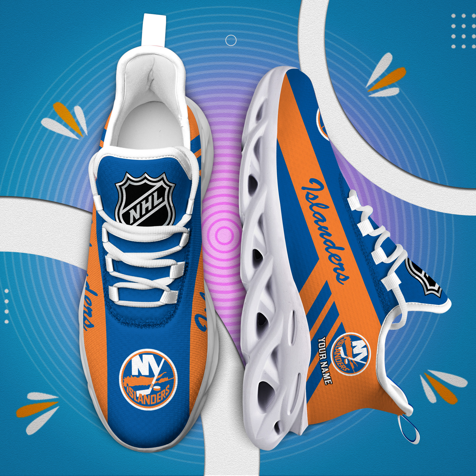 Personalisierter Name der New York Islanders Max Shoes DS004
