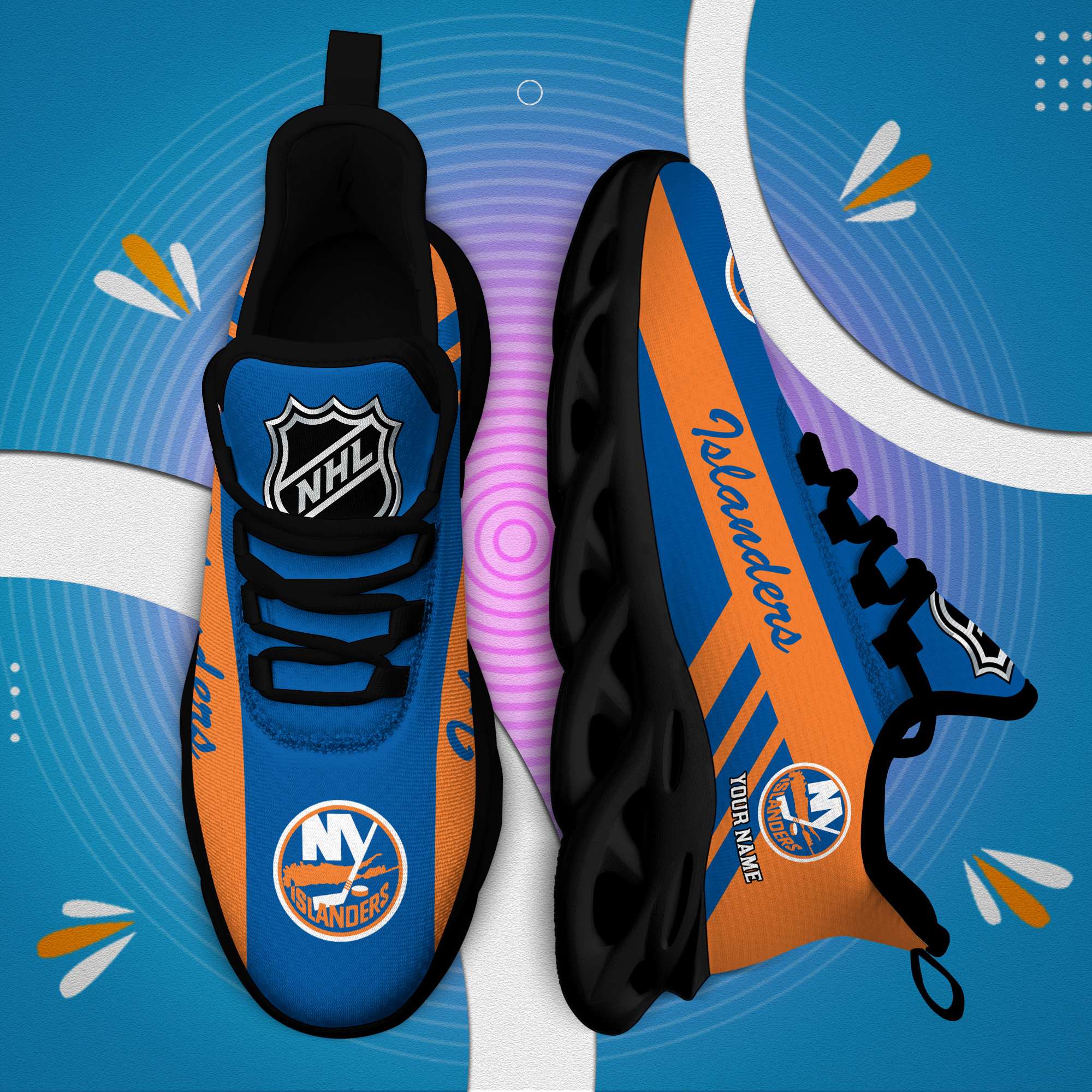 Personalisierter Name der New York Islanders Max Shoes DS004