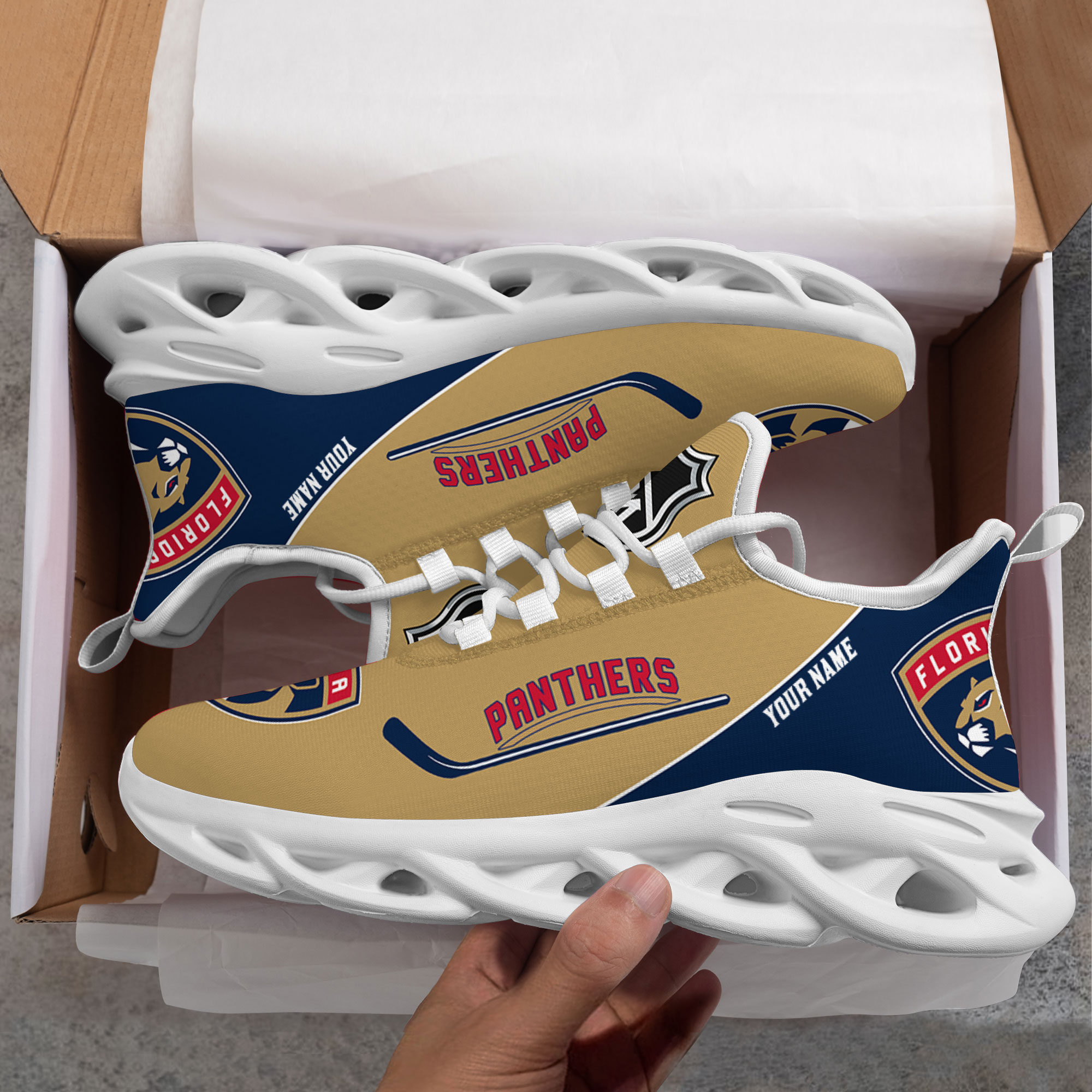 Personalisierter Name Florida Panthers Max Shoes DS006 NEU 2022 M1