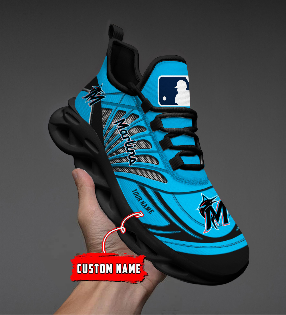 Personalisierter Name Miami Marlins Max Shoes DS005