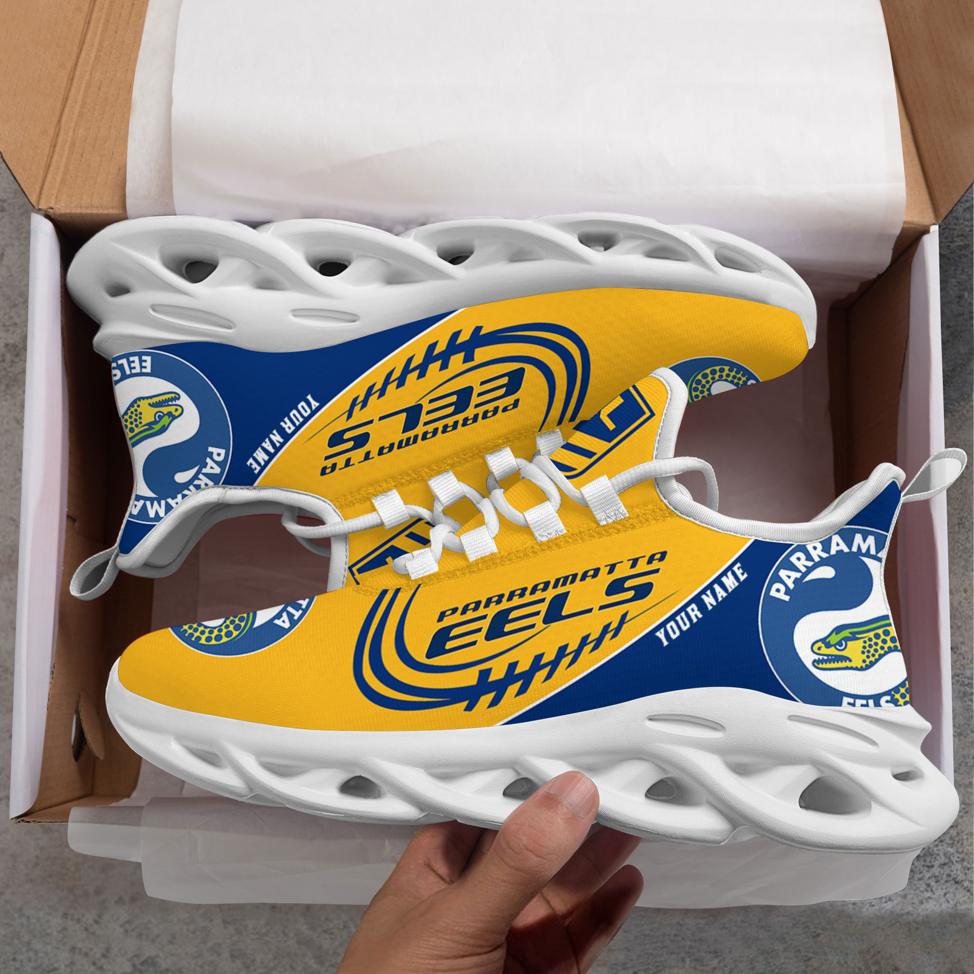 Personalisierter Name Parramatta Eels Max Shoes DS006