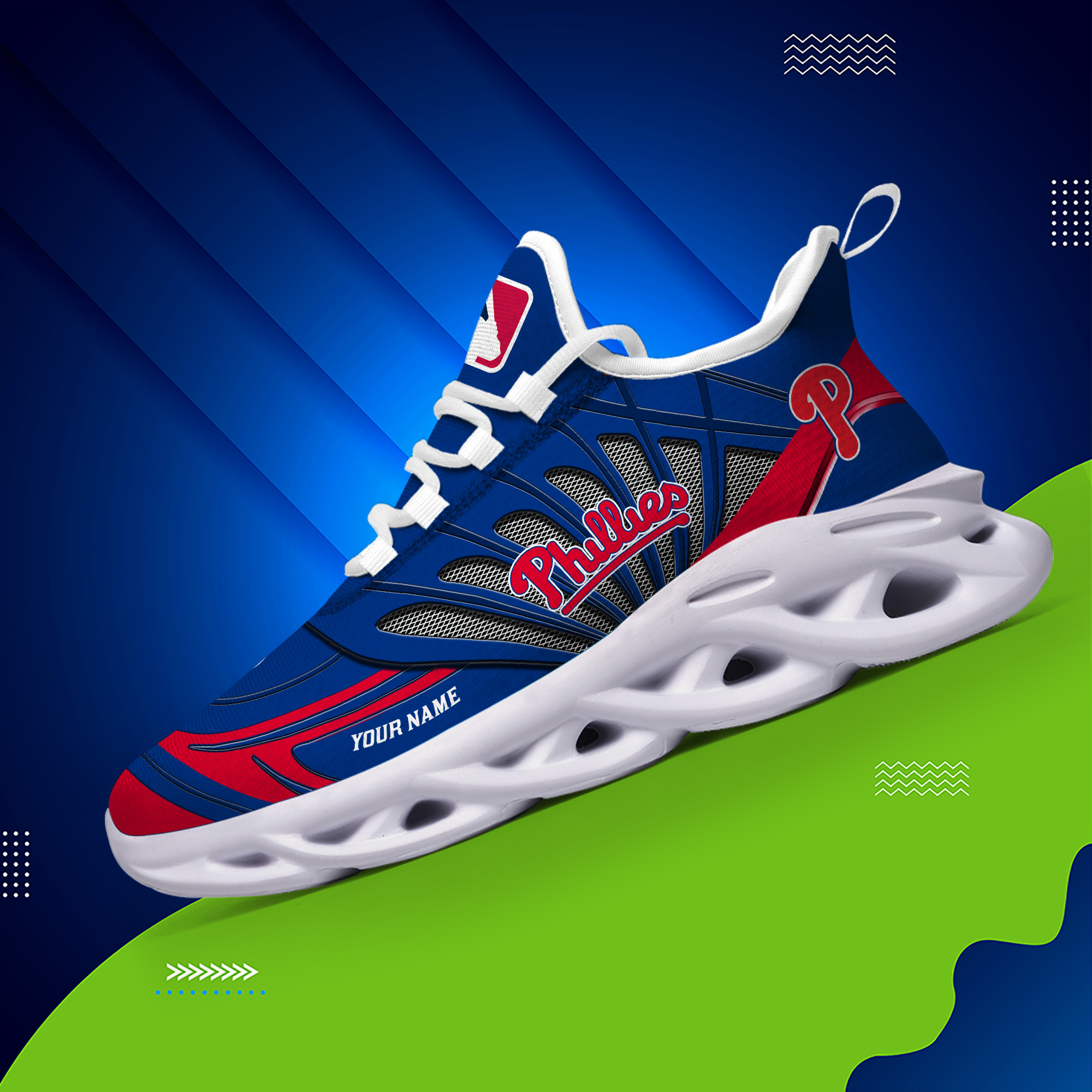 Personalisierter Name Philadelphia Phillies Max Shoes DS005