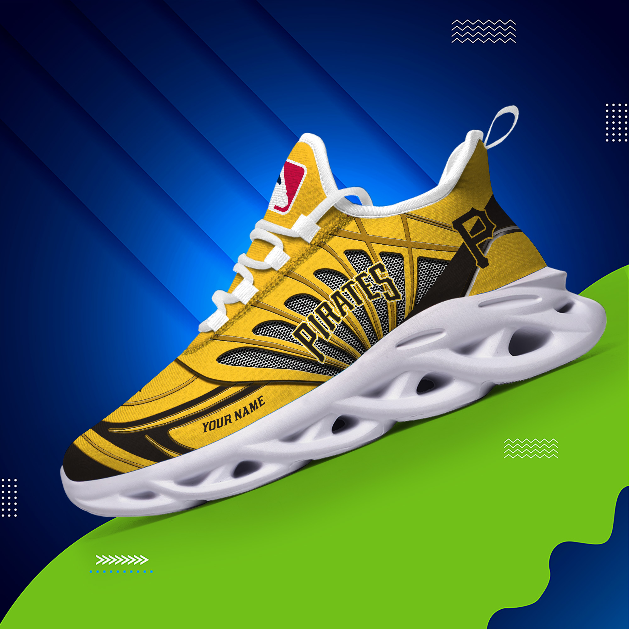 Personalisierter Name Pittsburgh Pirates Max Shoes DS005