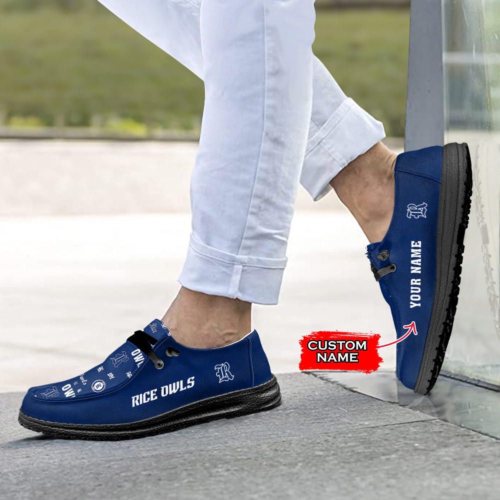 Rice Owls H-D Shoes Wally Herren-Slipper zum Schnüren für Männer und Frauen