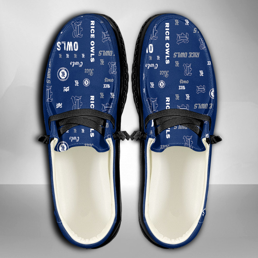 Rice Owls personalisierte H-D-Sportschuhe – individuelles Namensdesign