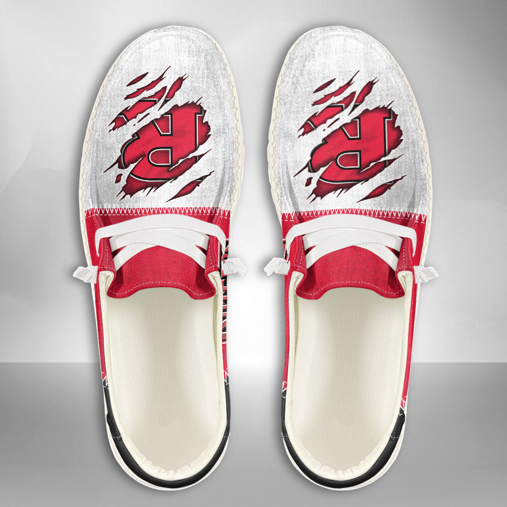 Rutgers Scarlet Knights H-D Shoes Wally Herren-Slipper zum Schnüren für Männer und Frauen