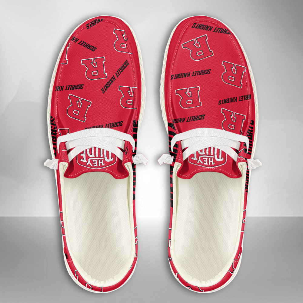 Rutgers Scarlet Knights personalisierte H-D-Sportschuhe – individuelles Namensdesign