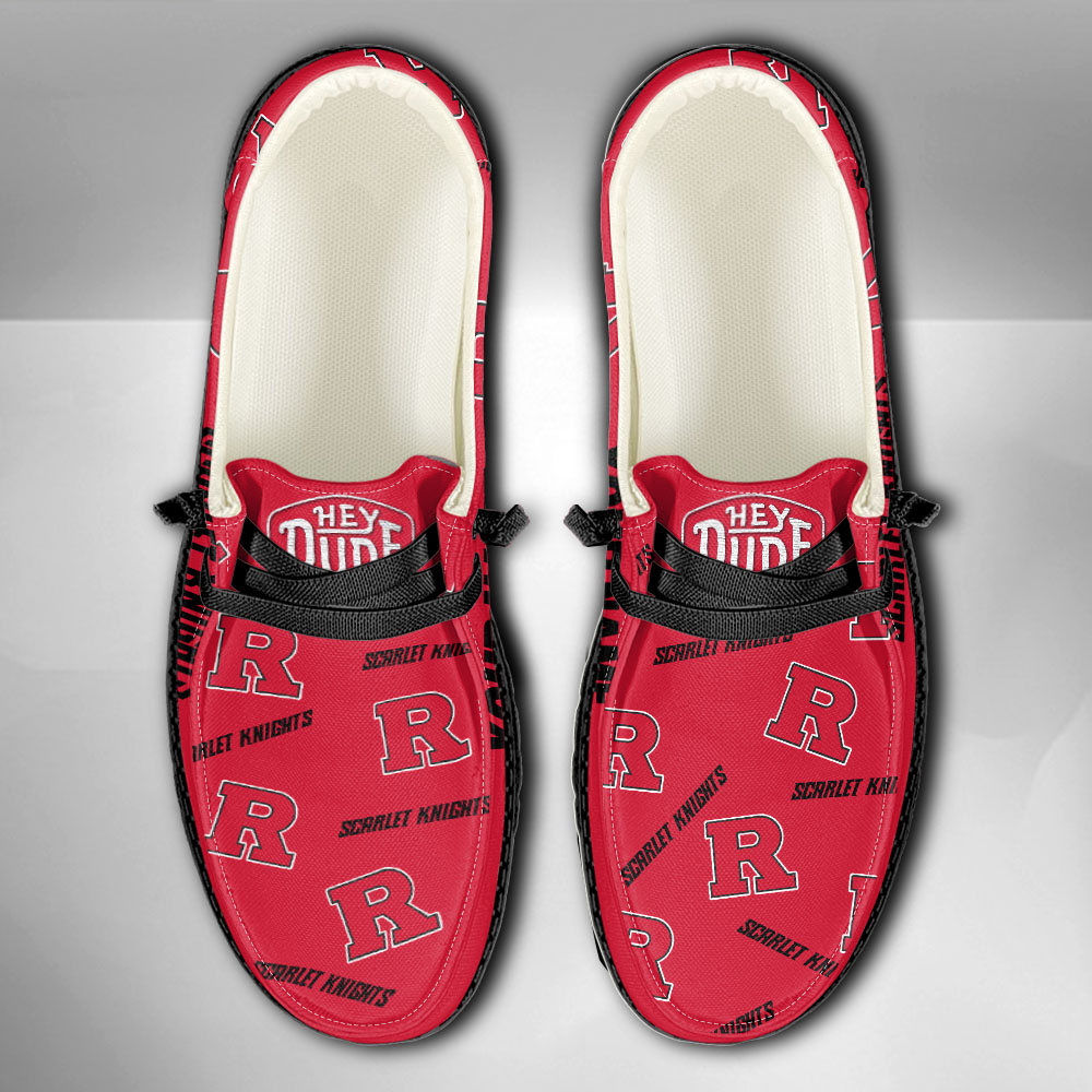 Rutgers Scarlet Knights personalisierte H-D-Sportschuhe – individuelles Namensdesign