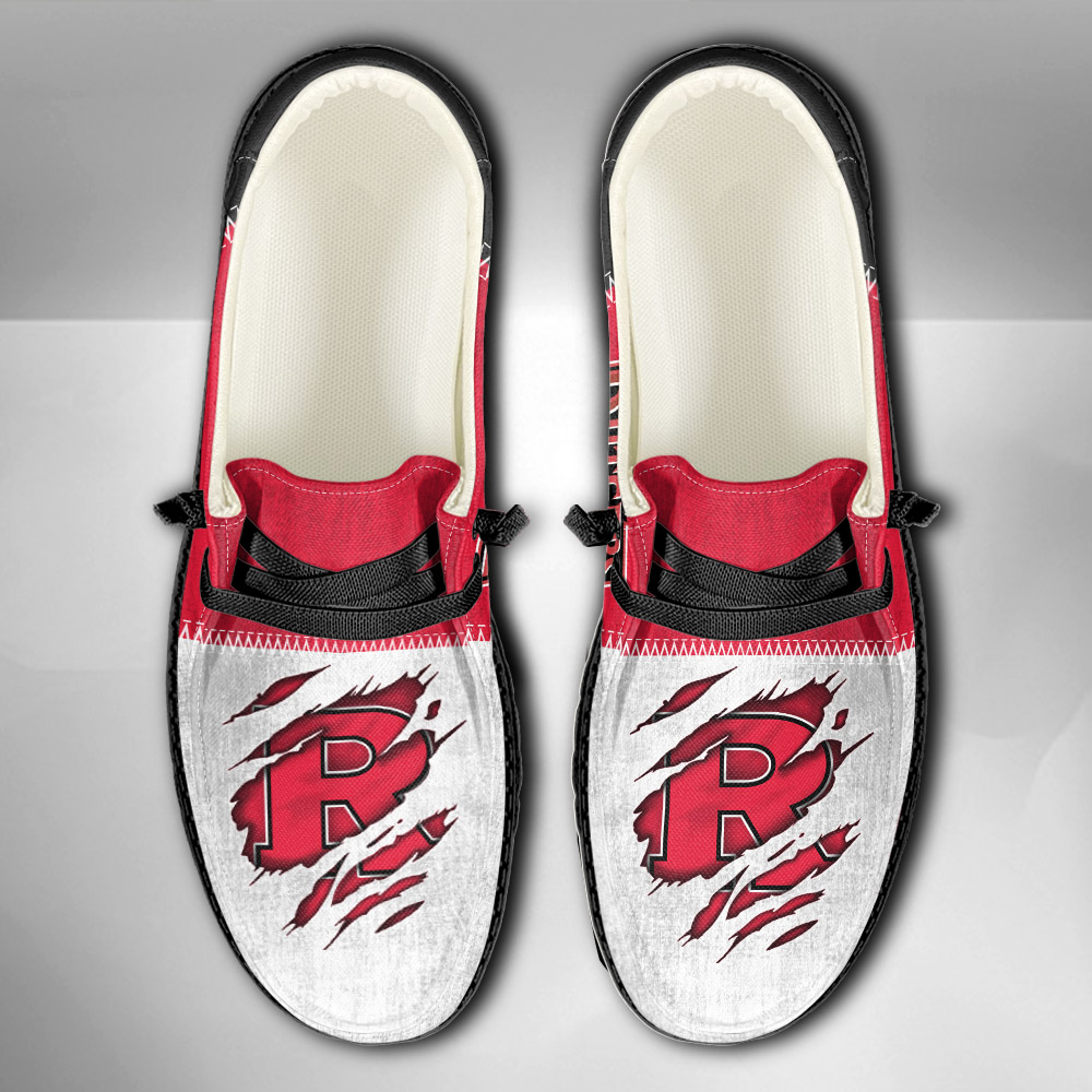 Rutgers Scarlet Knights personalisierte H-D-Sportschuhe – individuelles Namensdesign