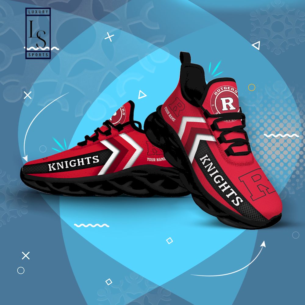 Rutgers Scarlet Knights personalisierte Max-Schuhe