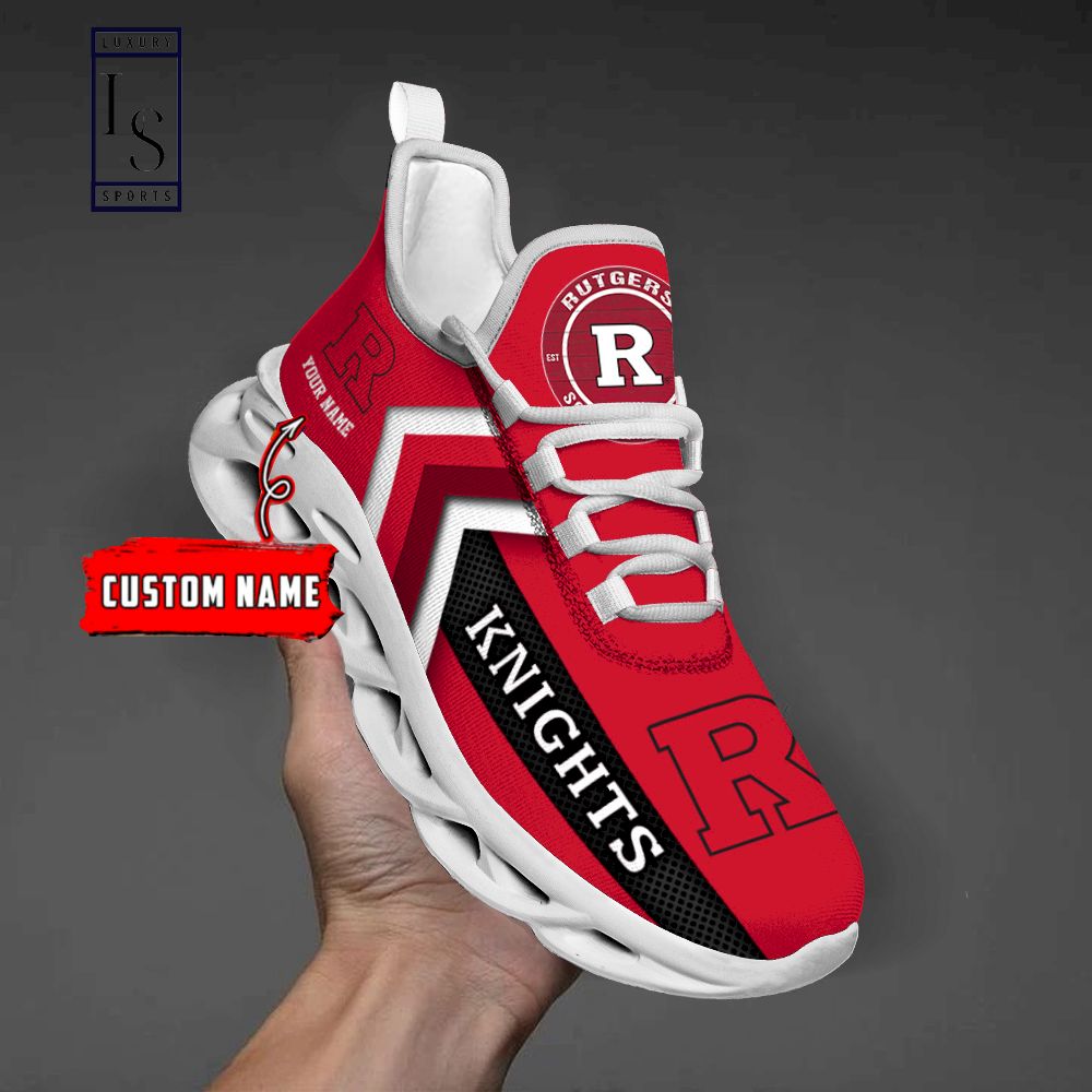 Rutgers Scarlet Knights personalisierte Max-Schuhe