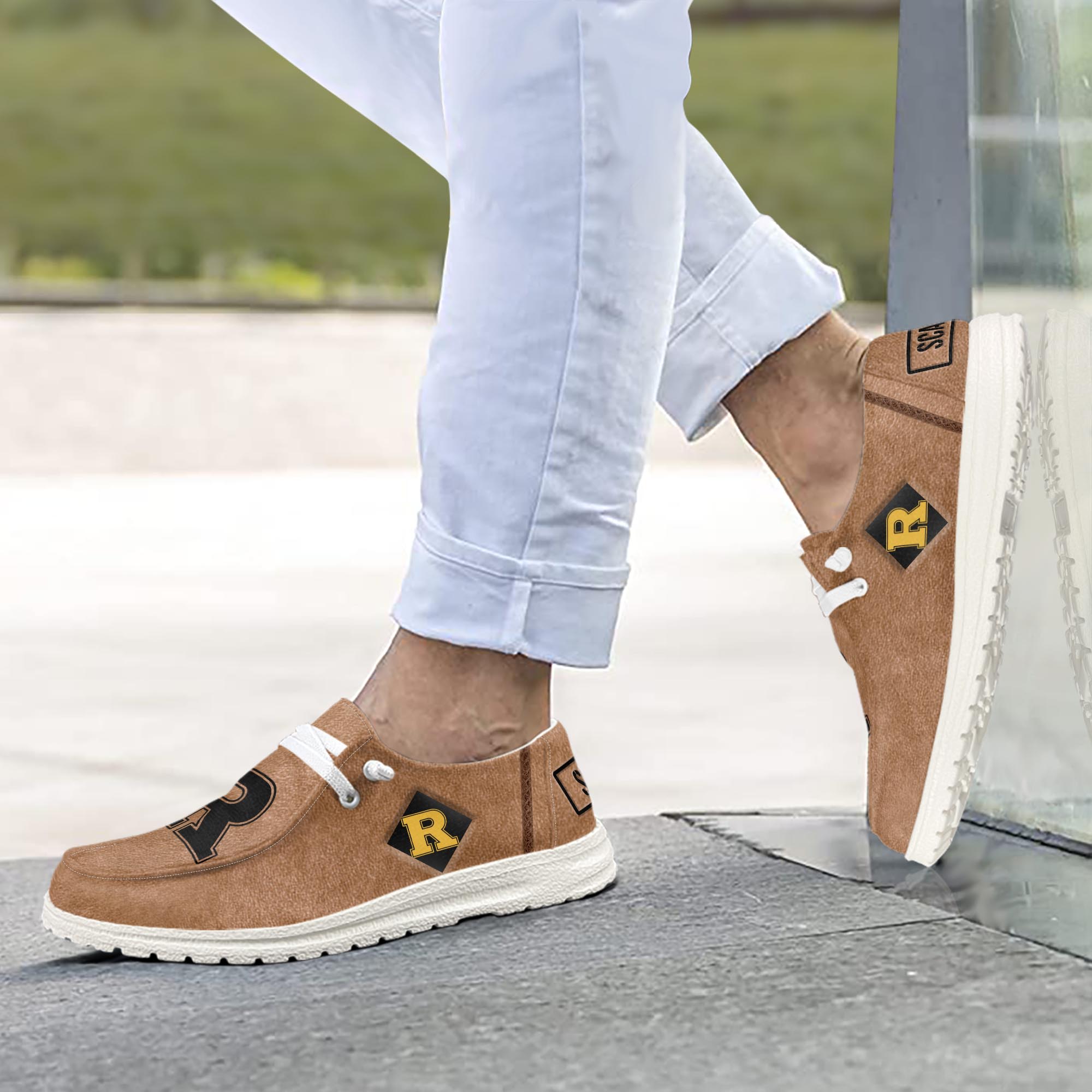 Rutgers Scarlet Knights Salute To Service personalisierte H-D-Sportschuhe – individuelles Namensdesign