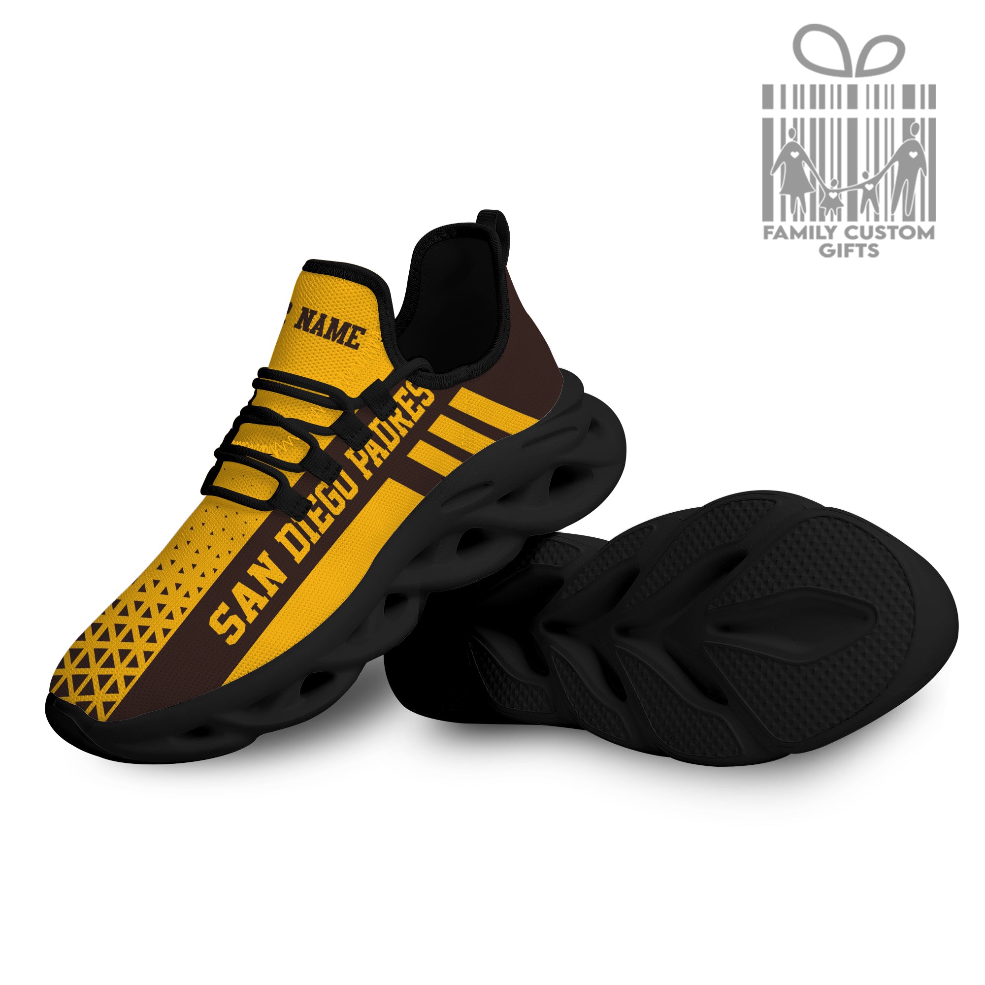San Diego Padres Custom Baseball Personalisierte Max Soul Sneakers Laufsportschuhe für Männer Frauen