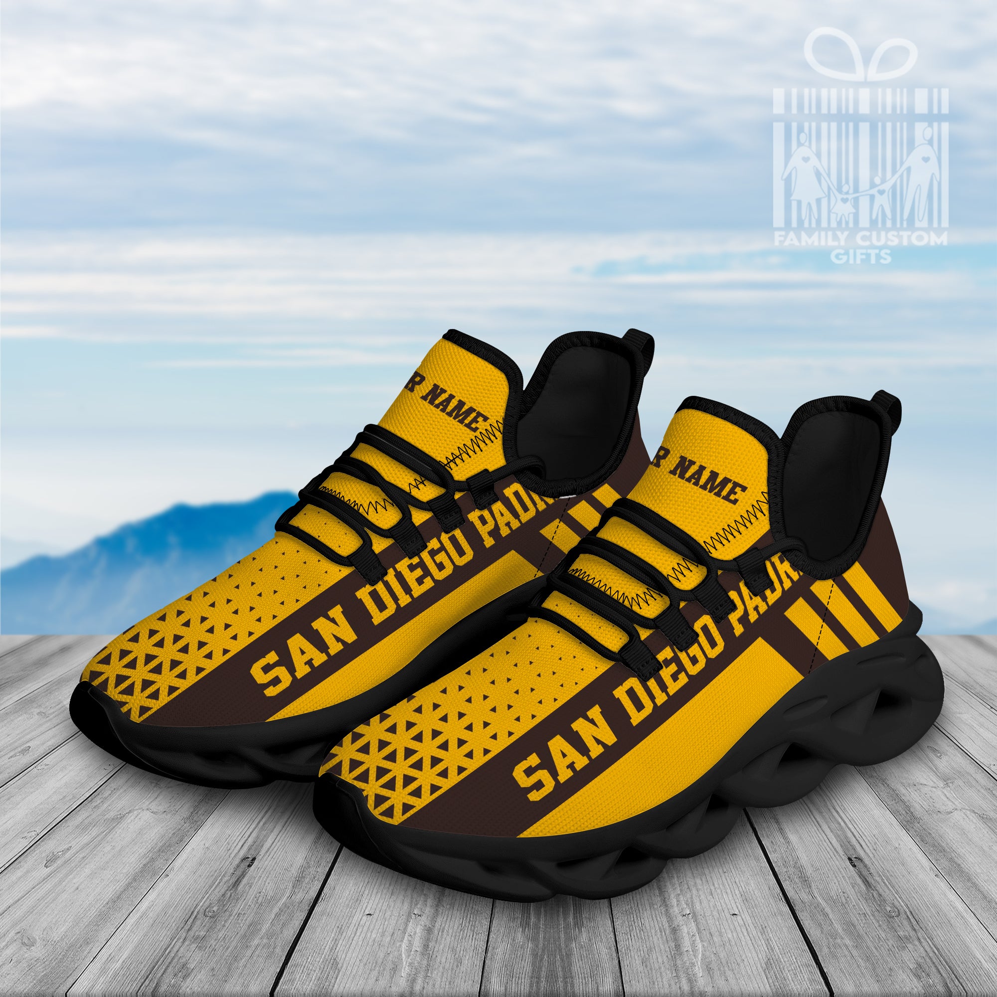 San Diego Padres Custom Baseball Personalisierte Max Soul Sneakers Laufsportschuhe für Männer Frauen
