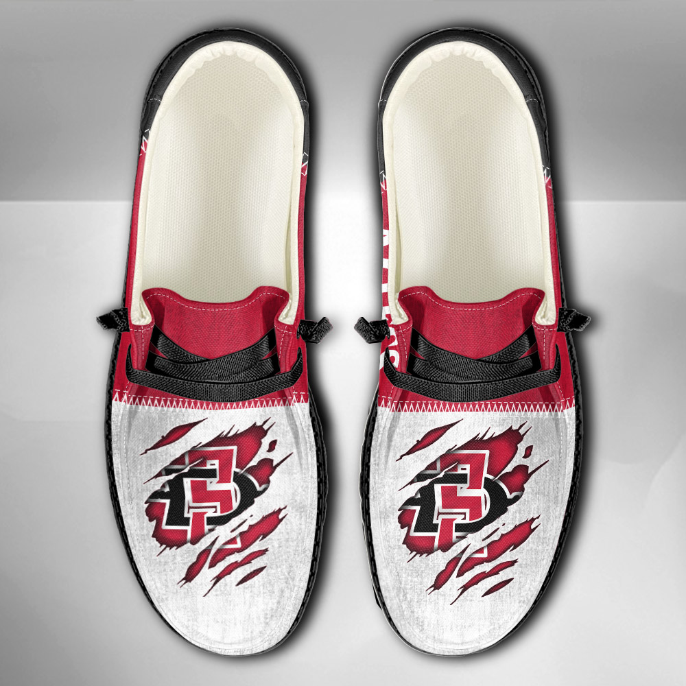 San Diego State Aztecs H-D Shoes Wally Herren-Slipper zum Schnüren für Männer und Frauen