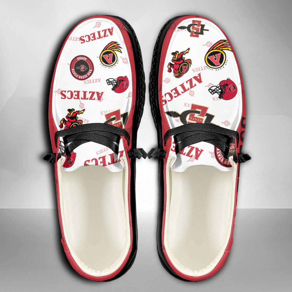 San Diego State Aztecs personalisierte H-D-Sportschuhe – individuelles Namensdesign