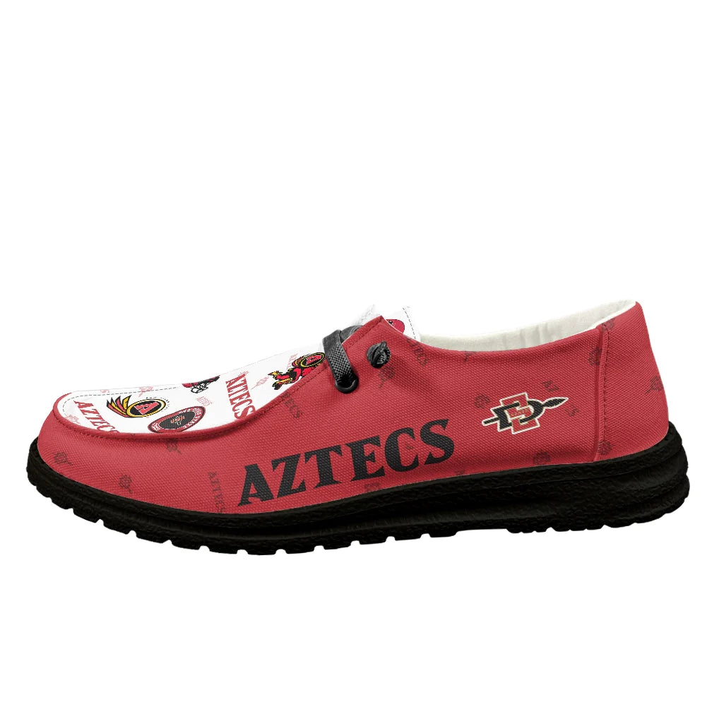 San Diego State Aztecs personalisierte H-D-Sportschuhe – individuelles Namensdesign