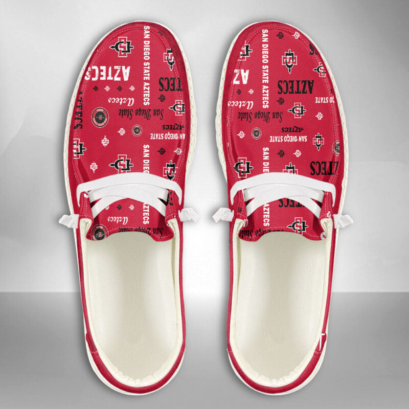 San Diego State Aztecs personalisierte H-D-Sportschuhe – individuelles Namensdesign