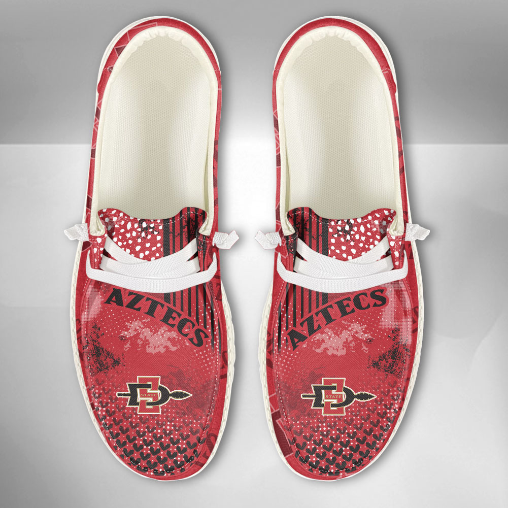 San Diego State Aztecs personalisierte H-D-Sportschuhe – individuelles Namensdesign