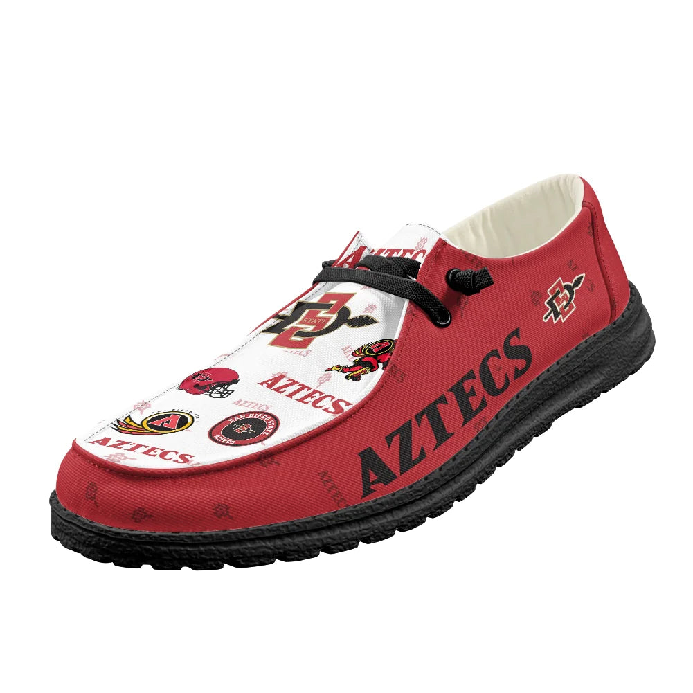 San Diego State Aztecs personalisierte H-D-Sportschuhe – individuelles Namensdesign