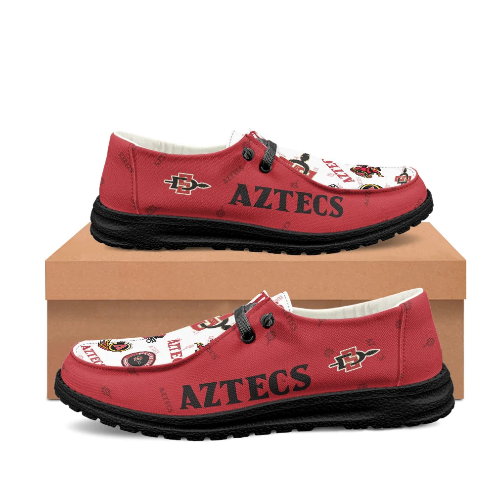 San Diego State Aztecs personalisierte H-D-Sportschuhe – individuelles Namensdesign