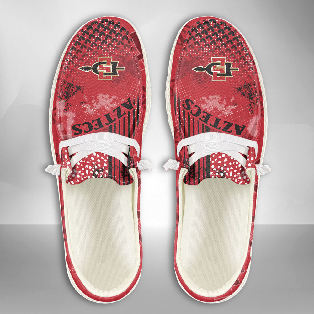 San Diego State Aztecs personalisierte H-D-Sportschuhe – individuelles Namensdesign