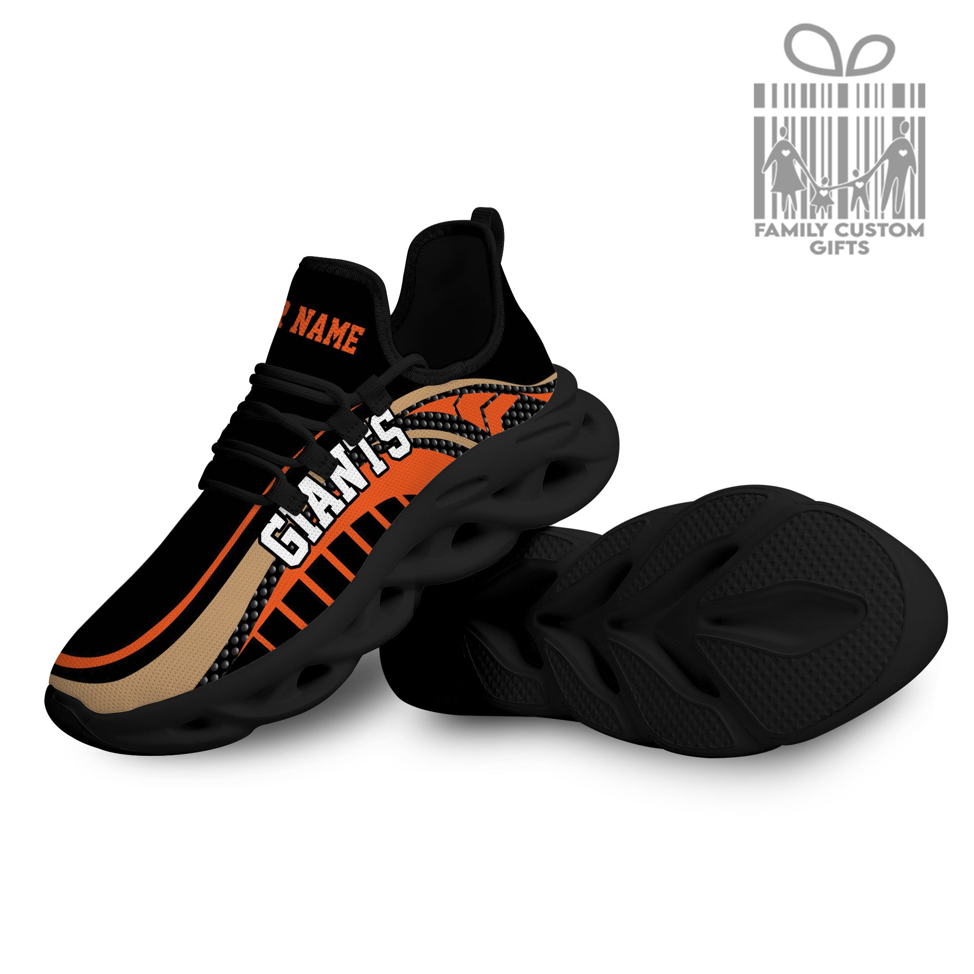 San Francisco Giants Custom Baseball Personalisierte Max Soul Sneakers Laufsportschuhe